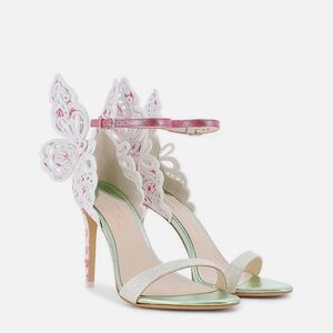 Sophia Webster and LoveShackFancy Chiara Butterfly Heels